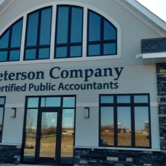 Peterson Company with window tint.