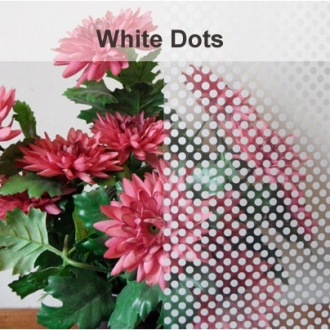 White Dotted Decorative Window Film