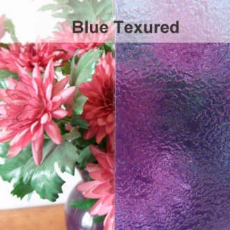 Blue Textured Decorative Window Film